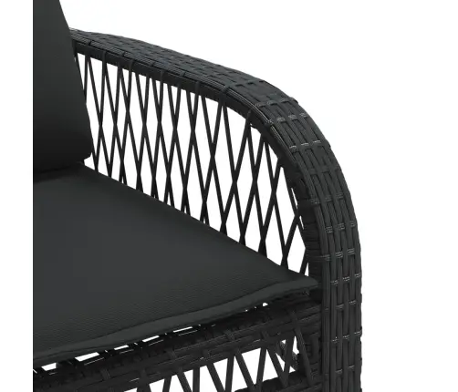 4-Daļīgs Dārza Dīvāna Komplekts Ar Matračiem, Pe Rotangpalma Vidaxl