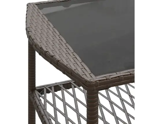 4-Daļīgs Dārza Dīvānu Komplekts, Matrači, Brūna Pe Rotangpalma Vidaxl