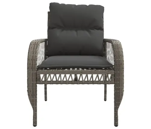 Sodo Komplektas Su Pagalvėlėmis, 4 Dalių, Pilkas, Poliratanas Sodo Komplektas Su Pagalvėlėmis, 4 Dalių, Pilkas, Poliratanas