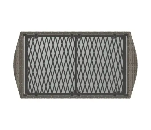 Sodo Komplektas Su Pagalvėlėmis, 4 Dalių, Pilkas, Poliratanas Sodo Komplektas Su Pagalvėlėmis, 4 Dalių, Pilkas, Poliratanas