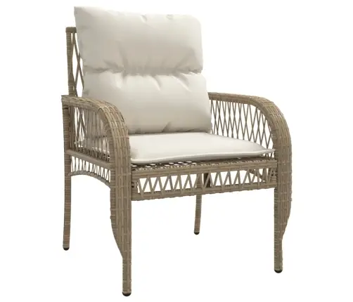 4-Osaline Aiadiivani Komplekt Patjadega, Beež, Polürotang