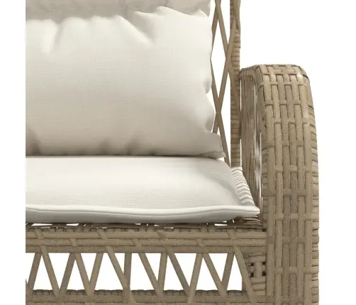 4-Osaline Aiadiivani Komplekt Patjadega, Beež, Polürotang