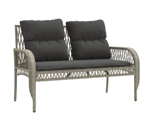 4-Osaline Aiamööblikomplekt Patjadega, Helehall, Polürotang