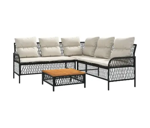 2-Daļīgs Dārza Dīvāna Komplekts Ar Matračiem, Pe Rotangpalma Vidaxl