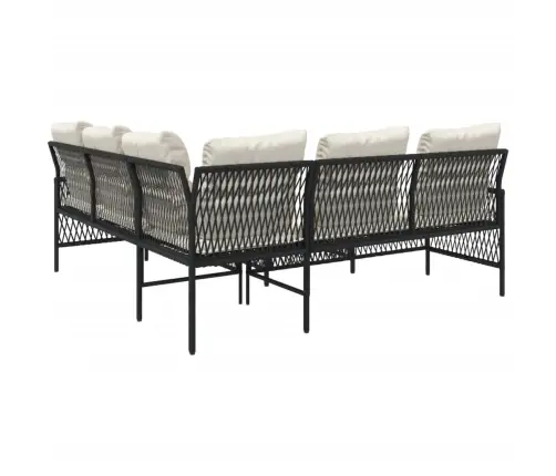 2-Daļīgs Dārza Dīvāna Komplekts Ar Matračiem, Pe Rotangpalma Vidaxl