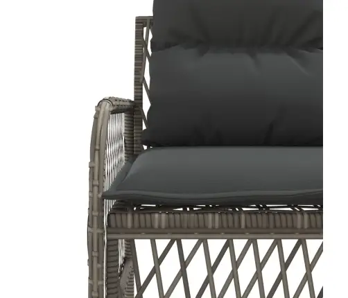 Sodo Komplektas Su Pagalvėlėmis, 2 Dalių, Pilkas, Poliratanas