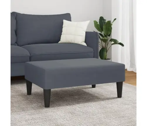 Kājsoliņš, 77X55X31 Cm, Tumši Pelēks Samts Vidaxl