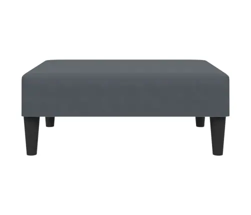 Kājsoliņš, 77X55X31 Cm, Tumši Pelēks Samts Vidaxl