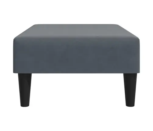 Kājsoliņš, 77X55X31 Cm, Tumši Pelēks Samts Vidaxl