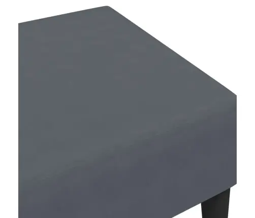 Kājsoliņš, 77X55X31 Cm, Tumši Pelēks Samts Vidaxl