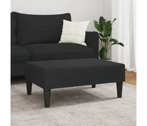 Kājsoliņš, 77X55X31 Cm, Melns Samts Vidaxl