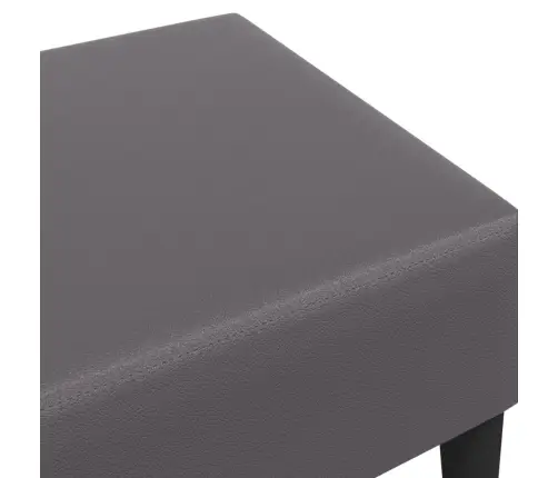 Kājsoliņš, 77X55X31 Cm, Pelēka Mākslīgā Āda Vidaxl