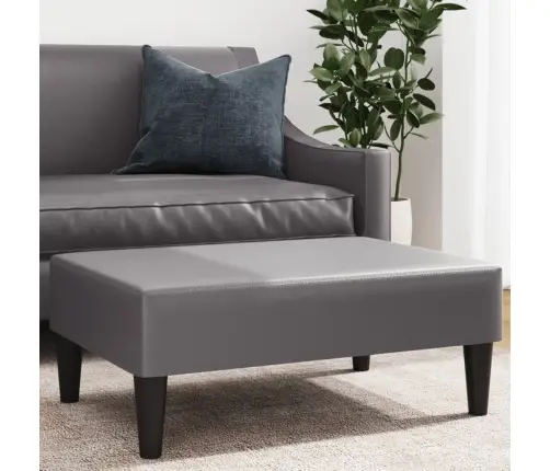 Kājsoliņš, 77X55X31 Cm, Pelēka Mākslīgā Āda Vidaxl