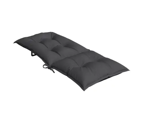 Kõrge Seljatoega Toolipadjad 2 Tk, Antratsiithall, 120X50X7 Cm