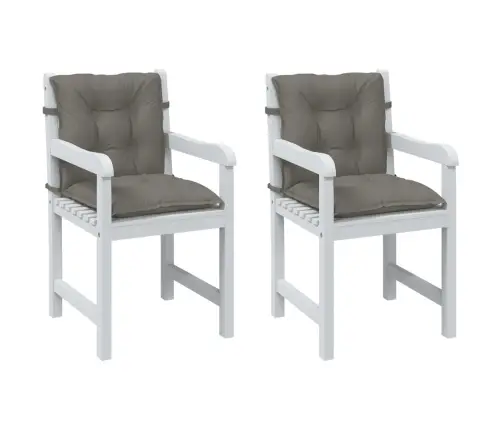 Madala Seljatoega Padjad 2 Tk, Tumehall, 100X50X7 cm Kangas