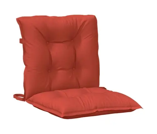 Madala Seljatoega Toolipadjad 2 Tk, Punane, 100X50X7 cm Kangas