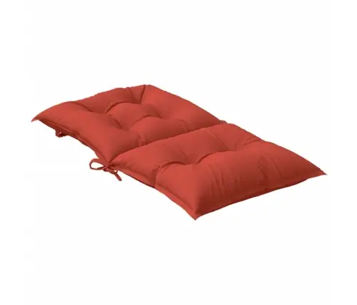 Madala Seljatoega Toolipadjad 2 Tk, Punane, 100X50X7 cm Kangas