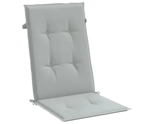 Dārza Krēslu Spilveni, 2 Gab., Gaiši Pelēki, 120X50X4Cm, Audums Vidaxl