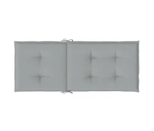 Dārza Krēslu Spilveni, 2 Gab., Gaiši Pelēki, 120X50X4Cm, Audums Vidaxl