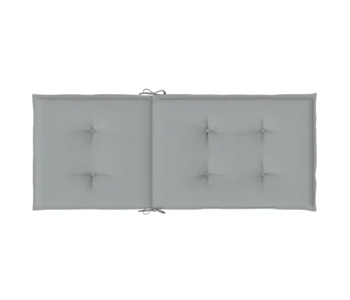 Kõrge Seljatoega Toolipadjad 4 Tk, Helehall, 120X50X4cm Kangas