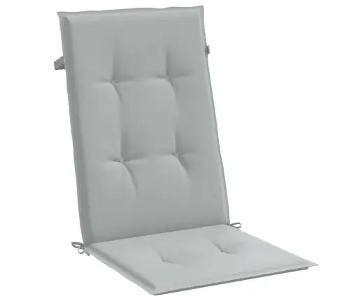 Dārza Krēslu Spilveni, 6 Gab., Gaiši Pelēki, 120X50X4Cm, Audums Vidaxl