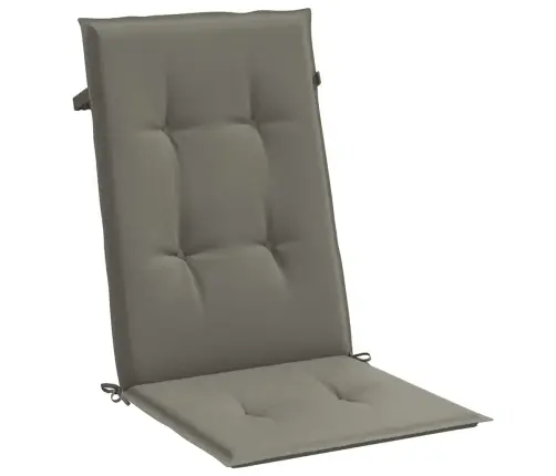 Dārza Krēslu Spilveni, 2 Gab., Tumši Pelēki, 120X50X4Cm, Audums Vidaxl