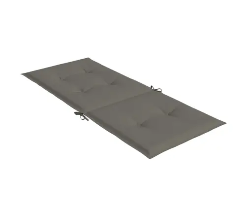 Dārza Krēslu Spilveni, 2 Gab., Tumši Pelēki, 120X50X4Cm, Audums Vidaxl