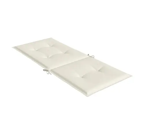 Dārza Krēslu Spilveni, 4 Gab., Krēmkrāsā, 120X50X4 Cm, Audums Vidaxl