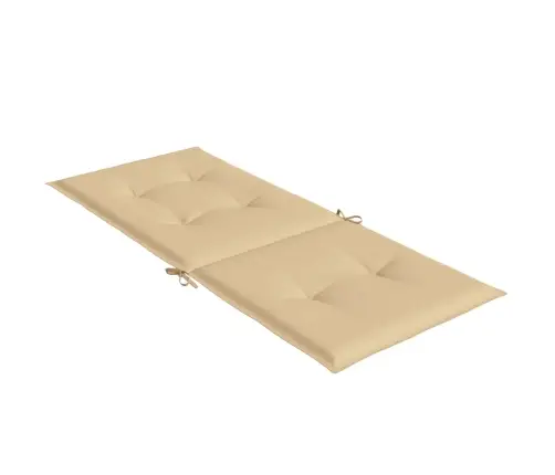 Dārza Krēslu Spilveni, 2 Gab., Bēši, 120X50X4 Cm, Audums Vidaxl