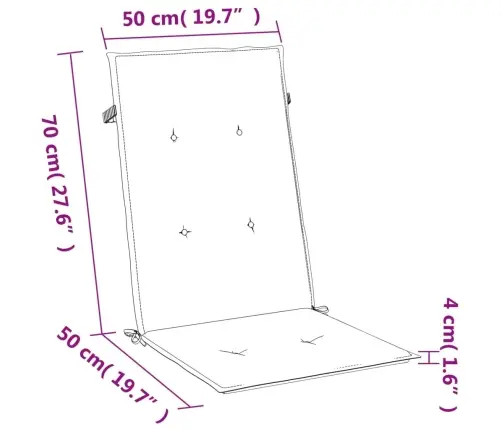 Dārza Krēslu Spilveni, 4 Gab., Bēši, 120X50X4 Cm, Audums Vidaxl