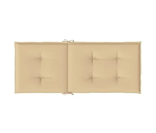 Dārza Krēslu Spilveni, 6 Gab., Bēši, 120X50X4 Cm, Audums Vidaxl