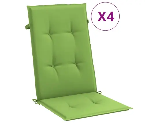 Kėdės Pagalvėlės, 4Vnt., Žalios, 120X50X4cm Audinys