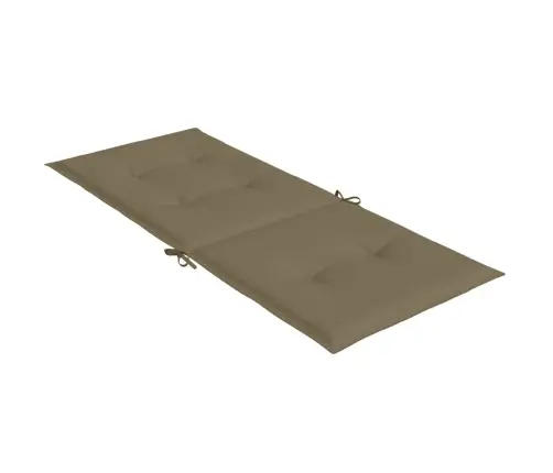 Kõrge Seljatoega Toolipadjad 4 Tk Pruunikas 120X50X4 cm Kangas