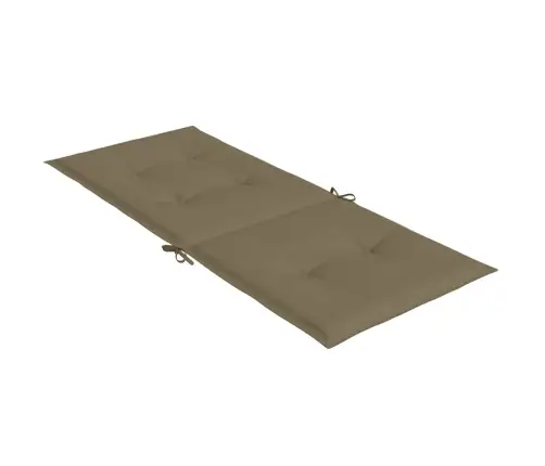 Dārza Krēslu Spilveni, 6 Gab., Pelēkbrūni, 120X50X4 Cm, Audums Vidaxl