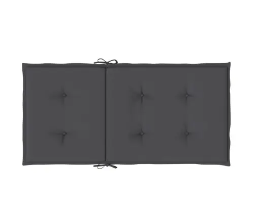 Madala Seljatoega Padjad 6 Tk, Antratsiit, 100X50X4 cm Kangas