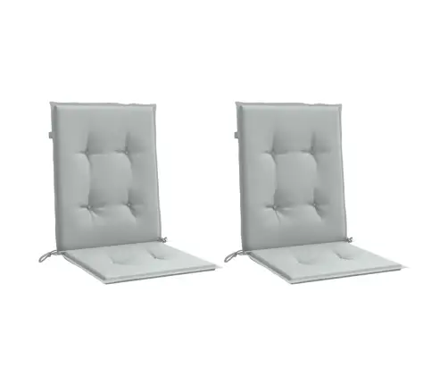 Madala Seljatoega Padjad 2 Tk, Helehall, 120X50X4 cm Kangas