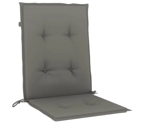 Dārza Krēslu Spilveni, 2 Gab., Tumši Pelēki, 100X50X4Cm, Audums Vidaxl