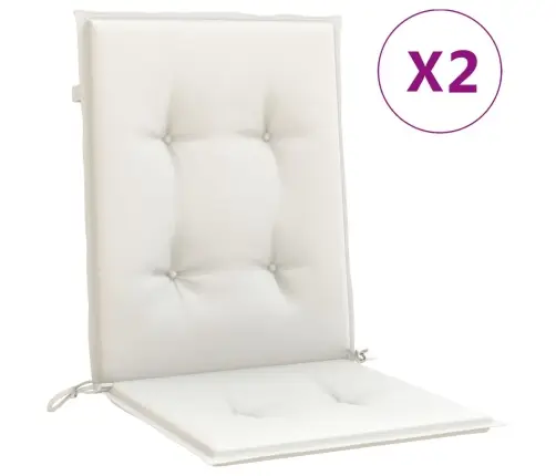 Madala Seljatoega Toolipadjad 2 Tk, Kreemjas 100X50X4cm Kangas