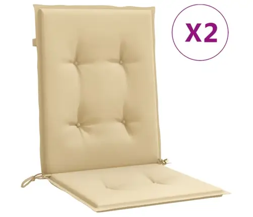 Kėdės Pagalvėlės, 2Vnt., Smėlio, 100X50X4cm Audinys