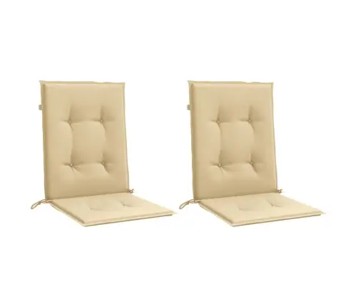Kėdės Pagalvėlės, 2Vnt., Smėlio, 100X50X4cm Audinys