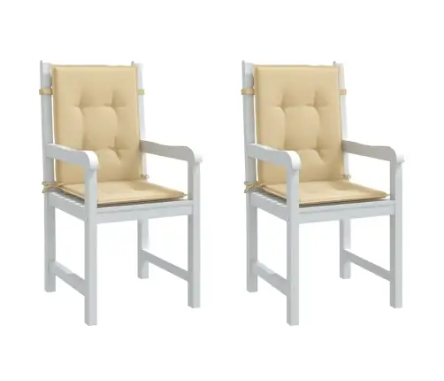 Kėdės Pagalvėlės, 2Vnt., Smėlio, 100X50X4cm Audinys