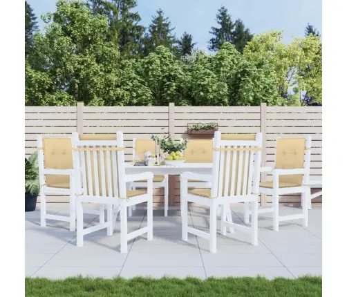 Madala Seljatoega Toolipadjad 6 Tk, Beež, 100X50X4 cm Kangas