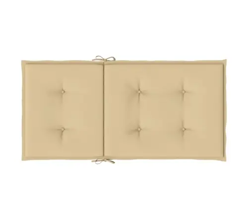 Madala Seljatoega Toolipadjad 6 Tk, Beež, 100X50X4 cm Kangas