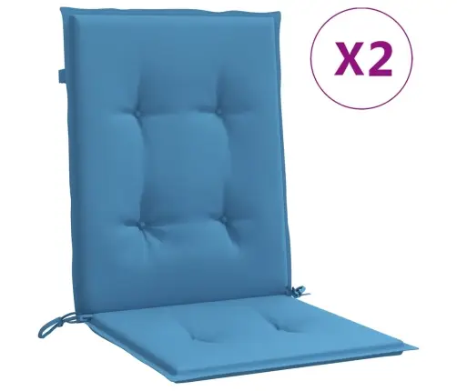 Madala Seljatoega Toolipadjad 2 Tk, Sinine, 100X50X4 cm Kangas