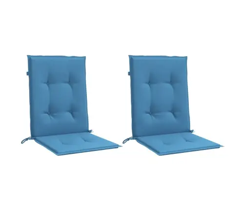 Madala Seljatoega Toolipadjad 2 Tk, Sinine, 100X50X4 cm Kangas