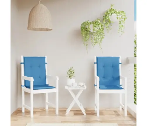 Madala Seljatoega Toolipadjad 2 Tk, Sinine, 100X50X4 cm Kangas