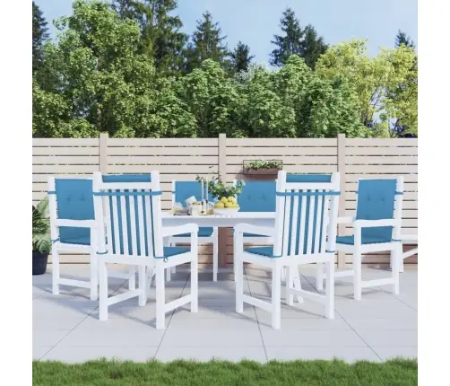 Madala Seljatoega Toolipadjad 6 Tk, Sinine, 100X50X4 cm Kangas