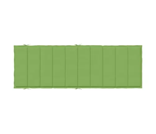 Sauļošanās Krēsla Matracis, 186X58X4 Cm, Audums, Zaļš Vidaxl