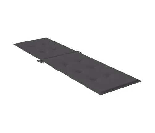 Atpūtas Krēsla Matracis, Antracītpelēks, (75+105) X 50 X 4Cm Audums Vidaxl