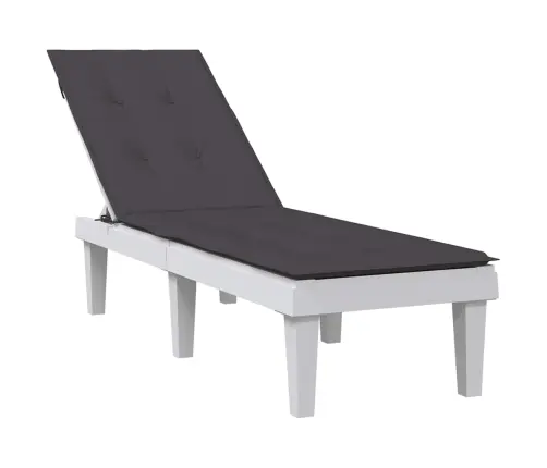 Atpūtas Krēsla Matracis, Antracītpelēks, (75+105) X 50 X 4Cm Audums Vidaxl